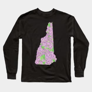 New Hampshire in Flowers Long Sleeve T-Shirt